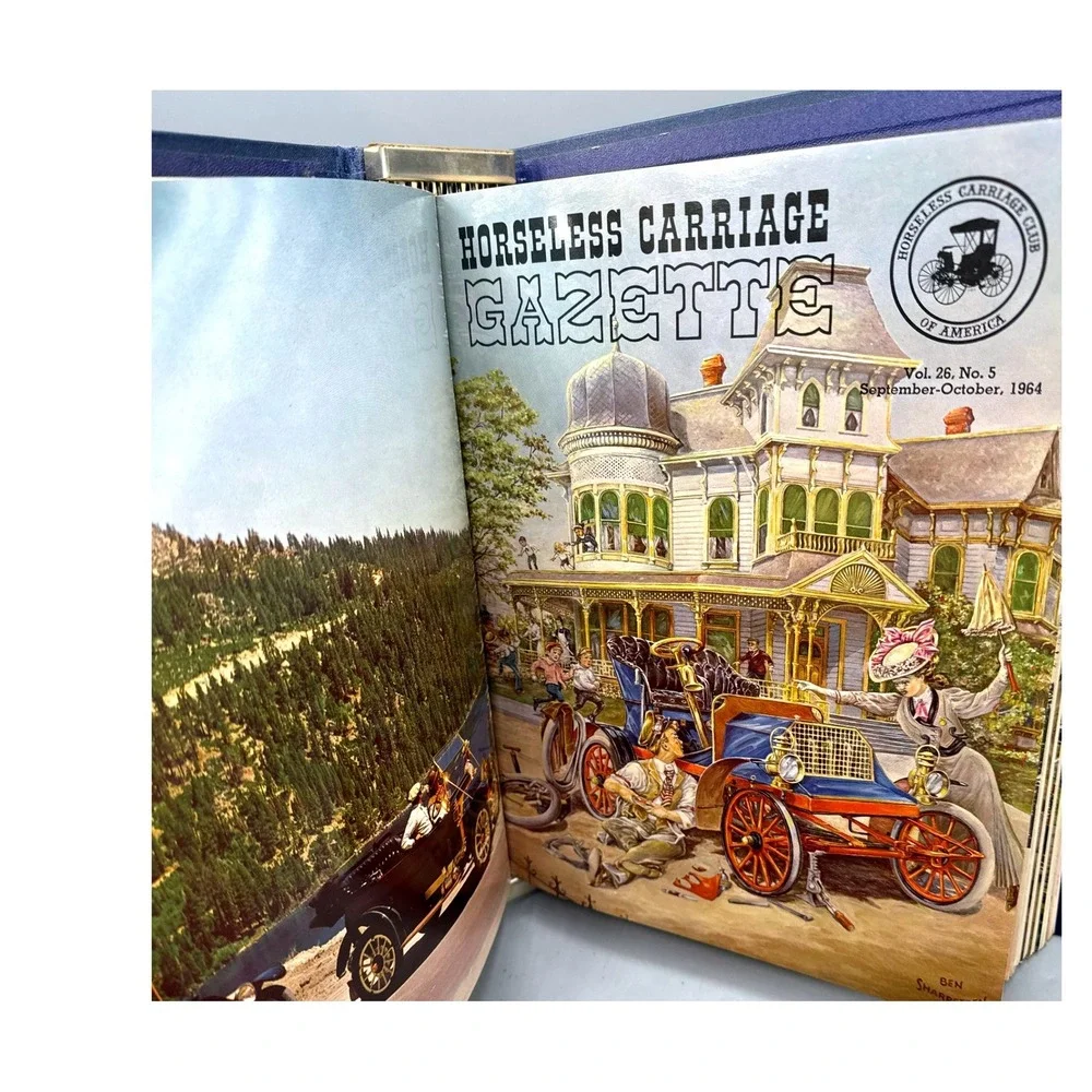 Horseless Carriage Gazette 1964-1965 Magazine Collection 11 Issues Blue Binder-B